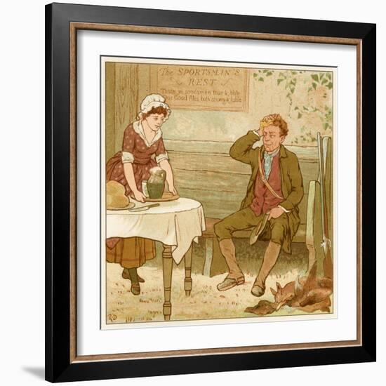 Ale at Public House-Robert Dudley-Framed Art Print