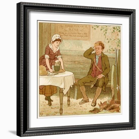 Ale at Public House-Robert Dudley-Framed Art Print