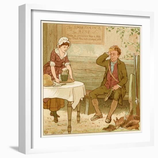 Ale at Public House-Robert Dudley-Framed Premium Giclee Print