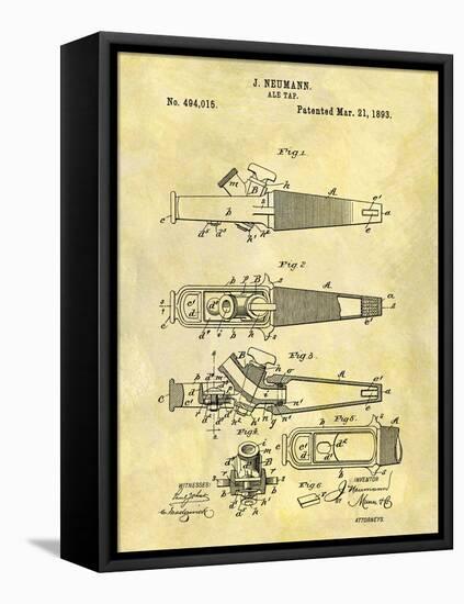 Ale Tap 1893-Dan Sproul-Framed Stretched Canvas