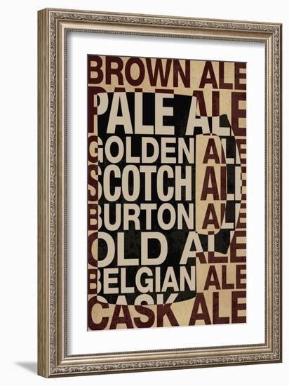 Ale Types-null-Framed Art Print