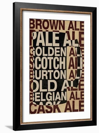 Ale Types-null-Framed Art Print