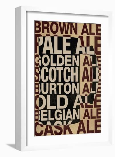 Ale Types-null-Framed Art Print