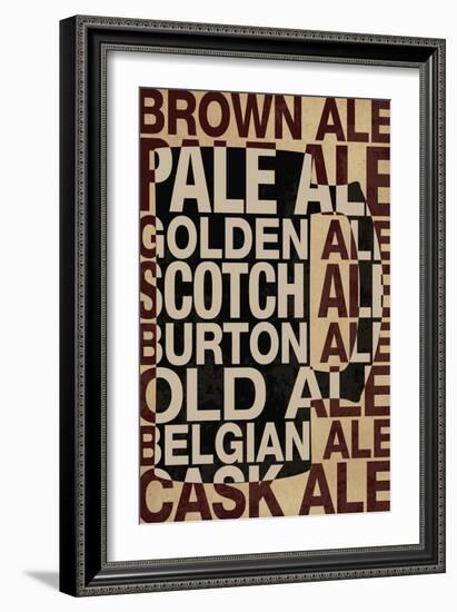 Ale Types-null-Framed Art Print