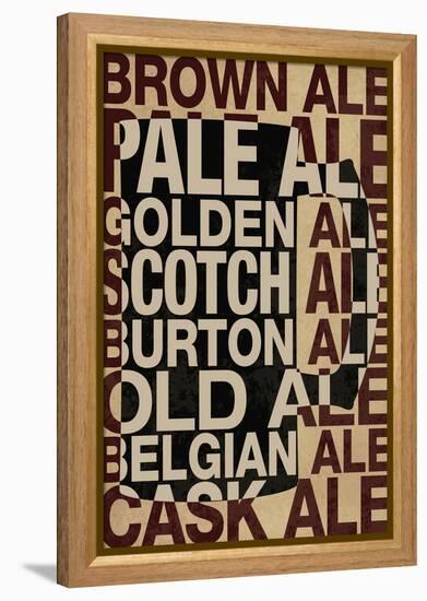 Ale Types-null-Framed Stretched Canvas