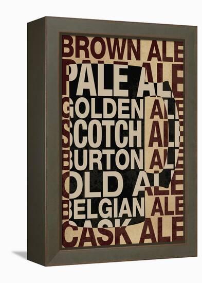 Ale Types-null-Framed Stretched Canvas