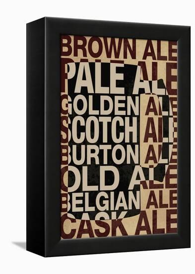 Ale Types-null-Framed Stretched Canvas