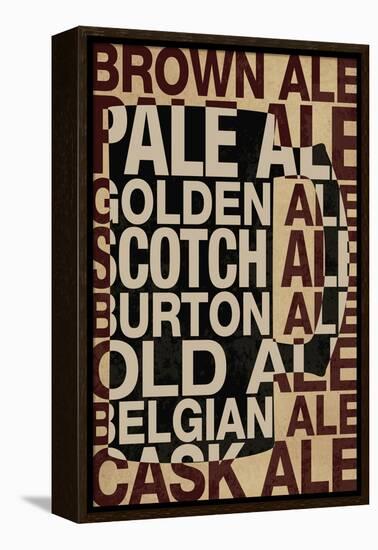 Ale Types-null-Framed Stretched Canvas