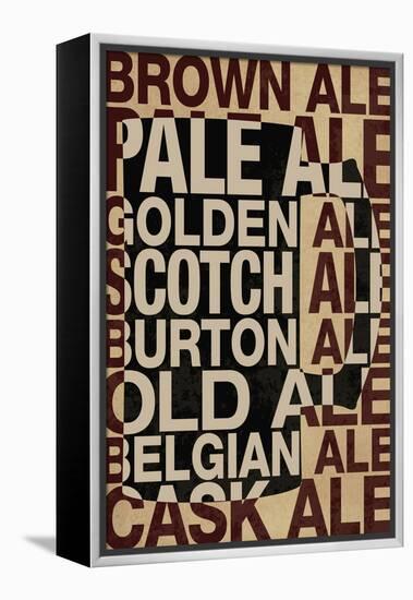 Ale Types-null-Framed Stretched Canvas