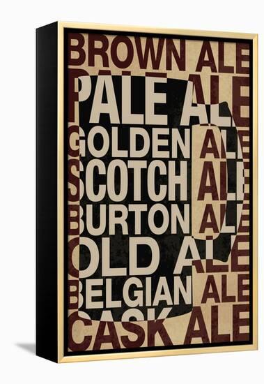 Ale Types-null-Framed Stretched Canvas