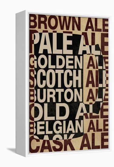 Ale Types-null-Framed Stretched Canvas