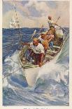 Captain Bligh and His Fellow Castaways Survive by Seeking Oysters off the Great Barrier Reef-Alec Ball-Mounted Art Print