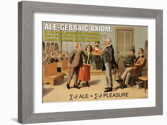 Alegebraic Axiom-null-Framed Art Print