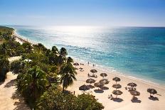 Sunrise Beautiful Tropical Beach at the Caribbean Island with White Sands and Stunning Turquoise Wa-Aleksandar Todorovic-Photographic Print