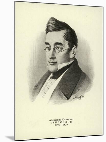 Aleksander Griboyedov, Russian Diplomat, Playwright, Poet and Composer-null-Mounted Giclee Print