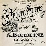 Title Page of Score for Second Quartet-Aleksandr Borodin-Framed Giclee Print