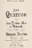 Title Page of Score for Second Quartet-Aleksandr Borodin-Giclee Print