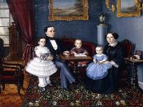 Portrait of a Young Family, 1855-Aleksei Iagodnikov-Giclee Print