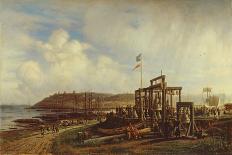 The Russo-Swedish Sea War Near Kronstadt in 1790-Aleksei Petrovich Bogolyubov-Framed Premier Image Canvas