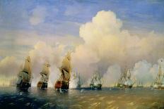 The Russo-Swedish Sea War Near Kronstadt in 1790-Aleksei Petrovich Bogolyubov-Framed Giclee Print