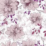 Abstract Elegance Floral Pattern-Aleksey Vl B.-Art Print
