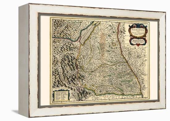 Alemannia Or Upper Swabia-Willem Janszoon Blaeu-Framed Stretched Canvas