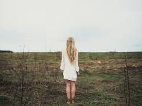Beautiful Blonde Walks into the Field-Aleshyn_Andrei-Photographic Print