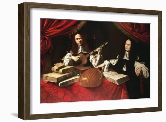 Alessandro and Bonifacio Agliardi, Right Panel of Agliardi Triptych-Evaristo Baschenis-Framed Giclee Print