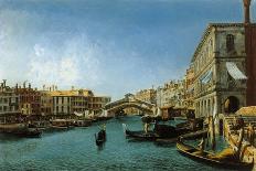 View of the Grand Canal from the Riva Del Vin and Riva Del Carbon-Alessandro Bonvicino Moretto-Giclee Print