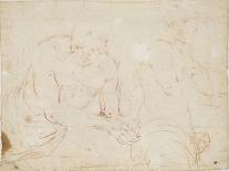 Two Studies of Young Man from the Waist Clasped Hands-Alessandro Gherardini-Premier Image Canvas