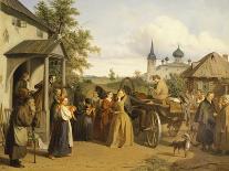 Russia, Official Saying Goodbye to His Family-Alessandro Manzoni-Framed Giclee Print