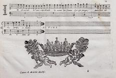 Autograph Sheet Music-Alessandro Marcello-Framed Giclee Print