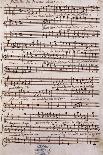 Autograph Sheet Music of a Cantata-Alessandro Stradella-Giclee Print