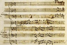 Handwritten Score for the Oratorio of Virgin Saint Edith-Alessandro Stradella-Giclee Print