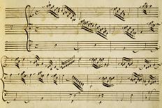 Handwritten Score for the Oratorio of Virgin Saint Edith-Alessandro Stradella-Giclee Print