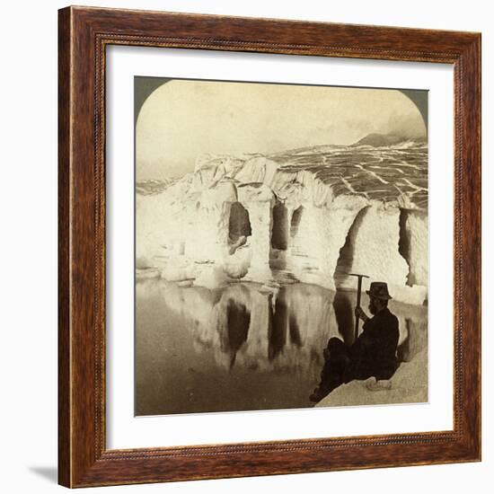 Aletsch Glacier and Marjelen Lake, Switzerland-Underwood & Underwood-Framed Photographic Print