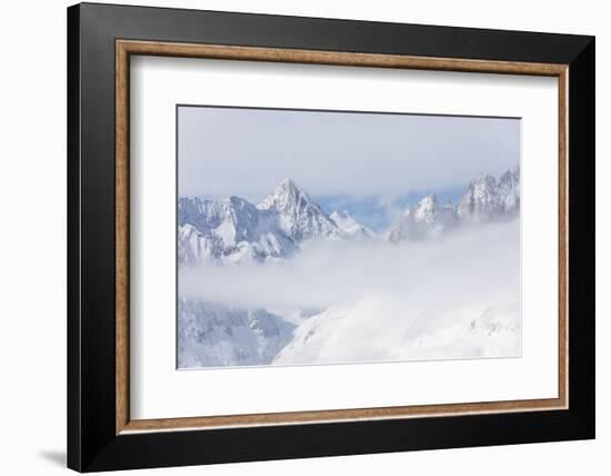 Aletsch Glacier Seen from Betterhorn Surrounded by Snow, Bettmeralp, District of Raron-Roberto Moiola-Framed Photographic Print