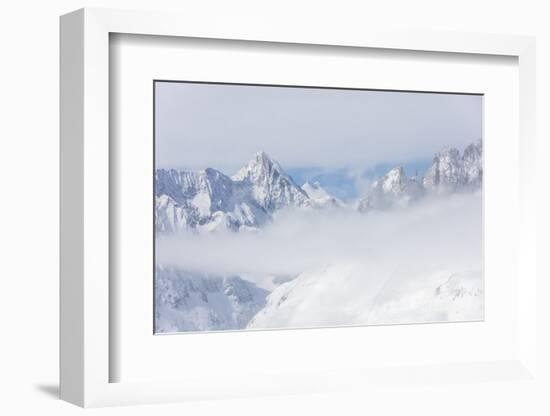 Aletsch Glacier Seen from Betterhorn Surrounded by Snow, Bettmeralp, District of Raron-Roberto Moiola-Framed Photographic Print
