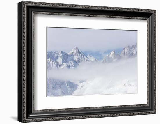 Aletsch Glacier Seen from Betterhorn Surrounded by Snow, Bettmeralp, District of Raron-Roberto Moiola-Framed Photographic Print