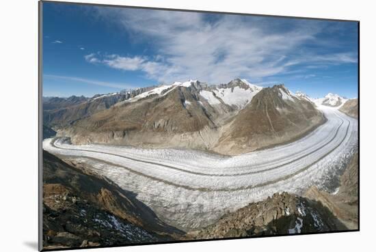 Aletsch Glacier, Switzerland-Dr. Juerg Alean-Mounted Photographic Print