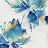 Blue Tropical Leaves I-Alex Black-Art Print