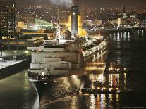 The Queen Elizabeth II Prepares to Dock at the Port of New Orleans, Mississippi River, c.2006-Alex Brandon-Photographic Print