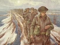 Infantry Near Nijmegen, C.1940-Alex Colville-Mounted Giclee Print