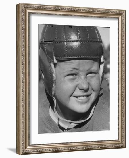 Alex Lindsay Jr, 10, Member of the Young America League, Who Plays Football For the Wolf Pack Club-Alfred Eisenstaedt-Framed Photographic Print