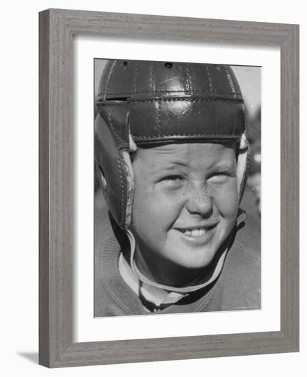 Alex Lindsay Jr, 10, Member of the Young America League, Who Plays Football For the Wolf Pack Club-Alfred Eisenstaedt-Framed Photographic Print