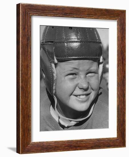 Alex Lindsay Jr, 10, Member of the Young America League, Who Plays Football For the Wolf Pack Club-Alfred Eisenstaedt-Framed Photographic Print