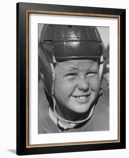 Alex Lindsay Jr, 10, Member of the Young America League, Who Plays Football For the Wolf Pack Club-Alfred Eisenstaedt-Framed Photographic Print