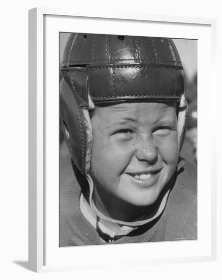 Alex Lindsay Jr, 10, Member of the Young America League, Who Plays Football For the Wolf Pack Club-Alfred Eisenstaedt-Framed Photographic Print