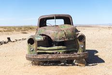 A Rusty Abandoned Car in the Desert Near Aus in Southern Namibia, Africa-Alex Treadway-Photographic Print