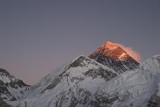 Sun Sets on Mount Everest Seen from Kala Patar, Khumbu, Himalayas, Nepal, Asia-Alex Treadway-Photographic Print